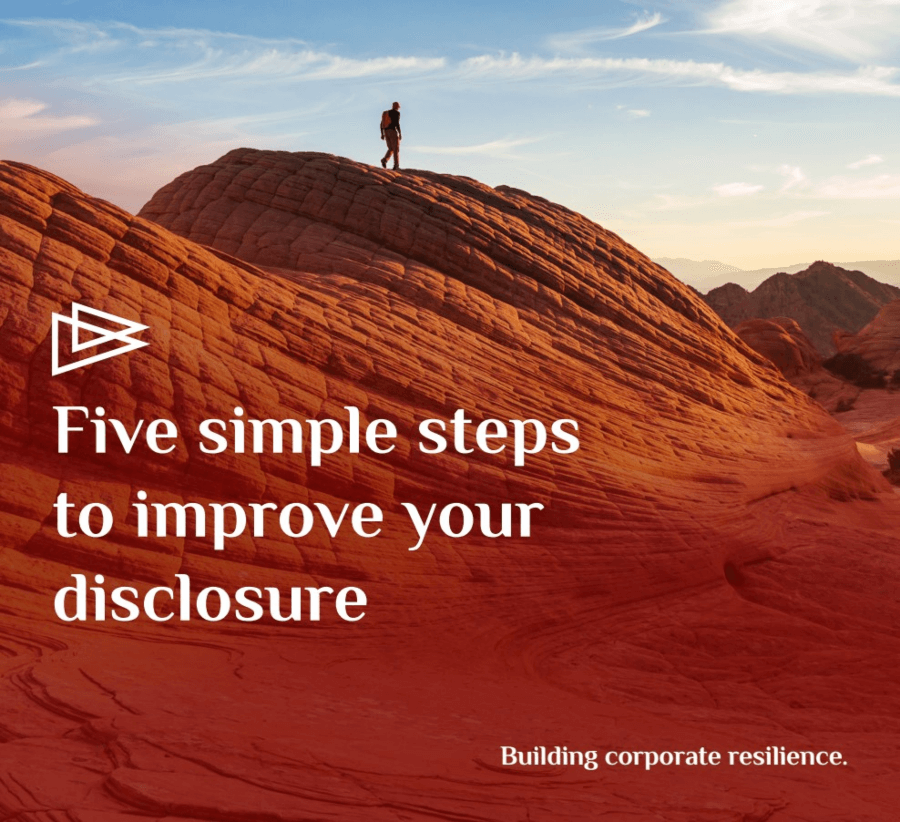 Five steps to improve disclosure banner
